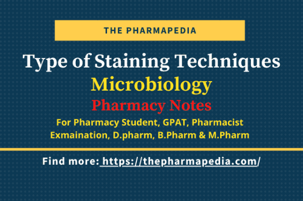 Type Of Staining Techniques Microbiology The Pharmapedia