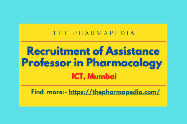 Assistant professor, ICT, Mumbai. The Pharmapedia