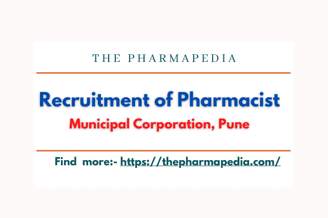 Pharmacist vacancy,