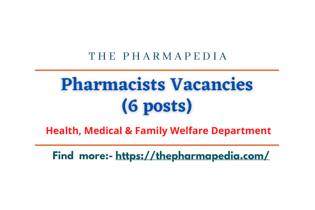 Pharmacist, ThePharmapedia, Vacancies