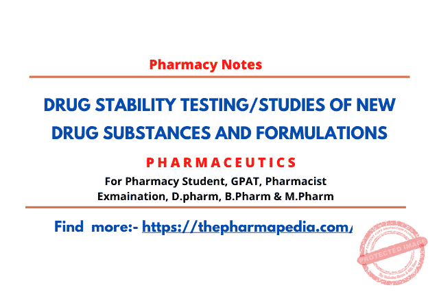 Forms Of Drug Stability