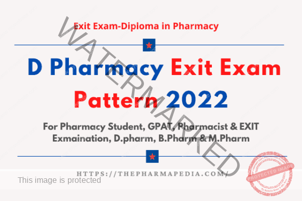 D Pharmacy Exit Exam Pattern 2023 The Pharmapedia