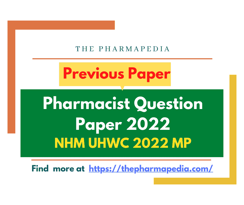 Pharmacist, NHM, UHWC, 2022, MP