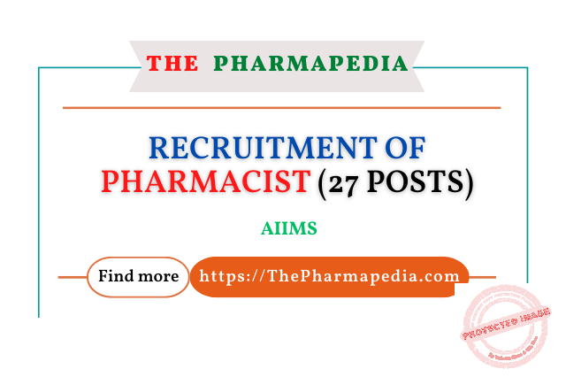 AIIMS, Pharmacist,