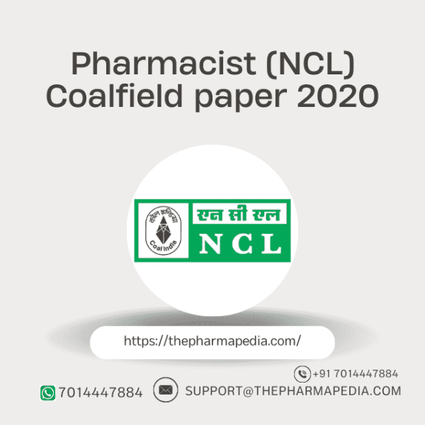 Pharmacist, NCL, Caolfiled, Question paepr, Pharmapedia