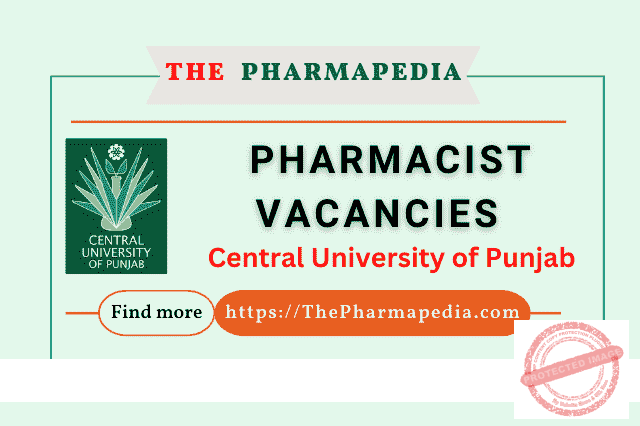 Punjab, CUP, Central, University, Pharmacist