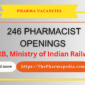 Pharmacist vacancy at RRB Indian Railway PHARMAPEDIA 85x85