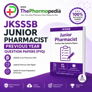 JKSSSB Junior Pharmacist Previous Year Question Papers PYQ -download PDF
