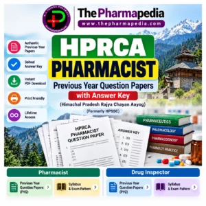 HPRCA Pharmacist Previous Year Question Papers with Answer Key PDF Himachal Pradesh